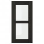 Стеклянная дверь IKEA, 30x60 см, цвет black stained - фото