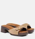 Босоножки Britt 25 из меха телёнка Khaite, Barley - фото