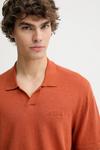 Льняное поло Emmanuel Les Deux, оранжевый - фото 4