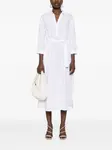 Платье миди со складками Peserico, белый - фото 2