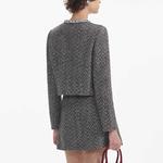 Self-portrait Елочка куртка, Gray Mixed Color - фото 5