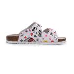 Шлепанцы унисекс Golofi, цвет 101 white leopard print - фото 33