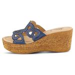 Mssteamy сандалии на платформе и танкетке Spring Step, синий - фото 4