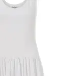 Собранное миди-платье La Piscine, белый - фото 2