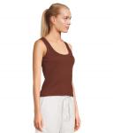 Топ Madewell Generative Cotton Ribbed Scoop Neck Tank, Henna - фото 2
