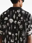 Рубашка с принтом ракушек DOLCE & GABBANA, черный - фото 5