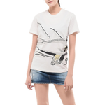 Moncler Футболка Regular женская Ivory - фото