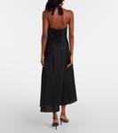 Льняное платье миди Faithfull, черный - фото 3