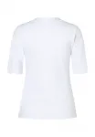 Mit vausschnitt basic tshirt More & More, White - фото 2
