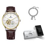 STARKING Часы Automatic Mechanical Movement Stainless Steel Watchband Watch Unisex White Dial - фото 2