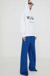Хлопковая толстовка MSGM, белый - фото 2