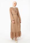 Платье Modanisa REFKA, Light Brown - фото 2