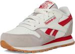Кроссовки Reebok Kids Classic Leather, Hazy Grey/Chalk/Vector Red - фото 7