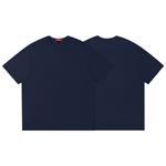 Футболка унисекс Double Star 88, белый/темно-синий - фото 52