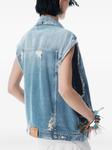 Alexander Wang джинсовый жилет, черный - фото 6