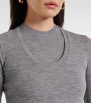 Платье миди из натуральной шерсти Jil Sander, London Fog - фото 4