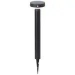 Светодиодный уличный светильник Magua, 1 шт. Нейтрально-белый светодиодный наружный светильник, солнечный, 50 см, 350 лм, 4000 К, металл, черный Brilliant, черный - фото