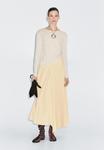 Юбка Massimo Dutti MIDI WITH PLANK DETAIL , Light Yellow - фото 2