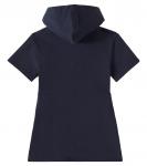 Трикотажное хлопковое платье Chloé Kids, темно-синий - фото 4