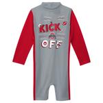 Гидрокостюм Ohio State Buckeyes Wave Runner Outerstuff, серый/красный - фото