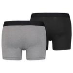 Боксеры Levi´s Optical Illusion Organic Cotton Slip 2 шт, серый - фото 2