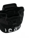 Сумка-ведро с принтом Icon Dsquared2, черный - фото 5