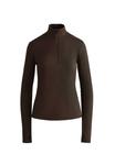 Топ OYSHO THERMAL BASE LAYER RIB, Brown - фото 5