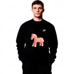 Унисекс худи Nike черное - фото 5