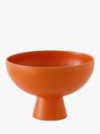 Сервировочная миска Strøm Medium Earthenware на ножке raawii, 19cm, Vibrant Orange - фото