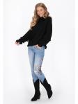Женский свитер черного цвета IZIA - фото 2