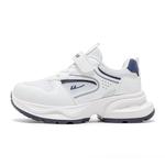 Дышащие кроссовки для детей, увеличивающие рост WARRIOR, белый/синий - фото