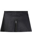 Courrèges юбка мини с молнией, черный - фото