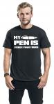 Футболка Sprüche My Pen Is Bigger Than Yours, черный - фото 3