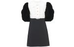 Платье Miu Miu с короткими рукавами, черный - фото