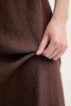 Льняная юбка SAAGNETA Samsoe Samsoe, коричневый - фото 4