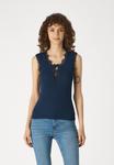 Топ VISIA NECK VILA, темно-синий - фото 4