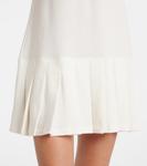 Мини-платье из хлопка Miu Miu, Bianco - фото 5