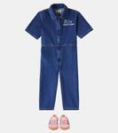 Улыбающиеся джимовые комбинезоны Bobo Choses, синий - фото 2