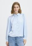 Блуза ICHI Button-down blouse, Forever Blue/Blue - фото