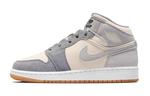 Jordan 1 Mid SE Coconut Milk Particle Grey GS - фото