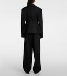 Однобортный шерстяной пиджак Stella McCartney, черный - фото 3