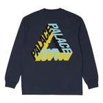 Футболка p-3d longsleeve 'navy' Palace, синий - фото