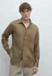 Рубашка стандартного кроя Massimo Dutti, Sand - фото