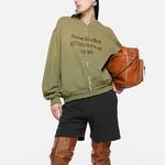 Acne Studios Кардиган с молнией и логотипом, Olive Green - фото 3