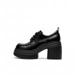 Повседневные туфли 9 см женские DAPHNE, Black - фото