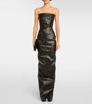 Джинсовое платье с бюстье Rick Owens, черный - фото 2