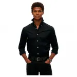 Рубашка Superdry Essentials Tailored Fit, черный - фото