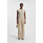 Полосатый топ из хлопкового джерси со сборкой на талии BOSS, Patterned - фото 2