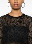 TWINSET жаккардовый топ, черный - фото 5