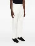 Брюки со складками Brunello Cucinelli, белый - фото 3